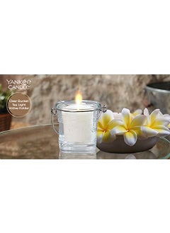 YANKEE CANDLE YANKEE CANDLE Glass Bucket Tea Light Votive Holder- Clear  - Image 4