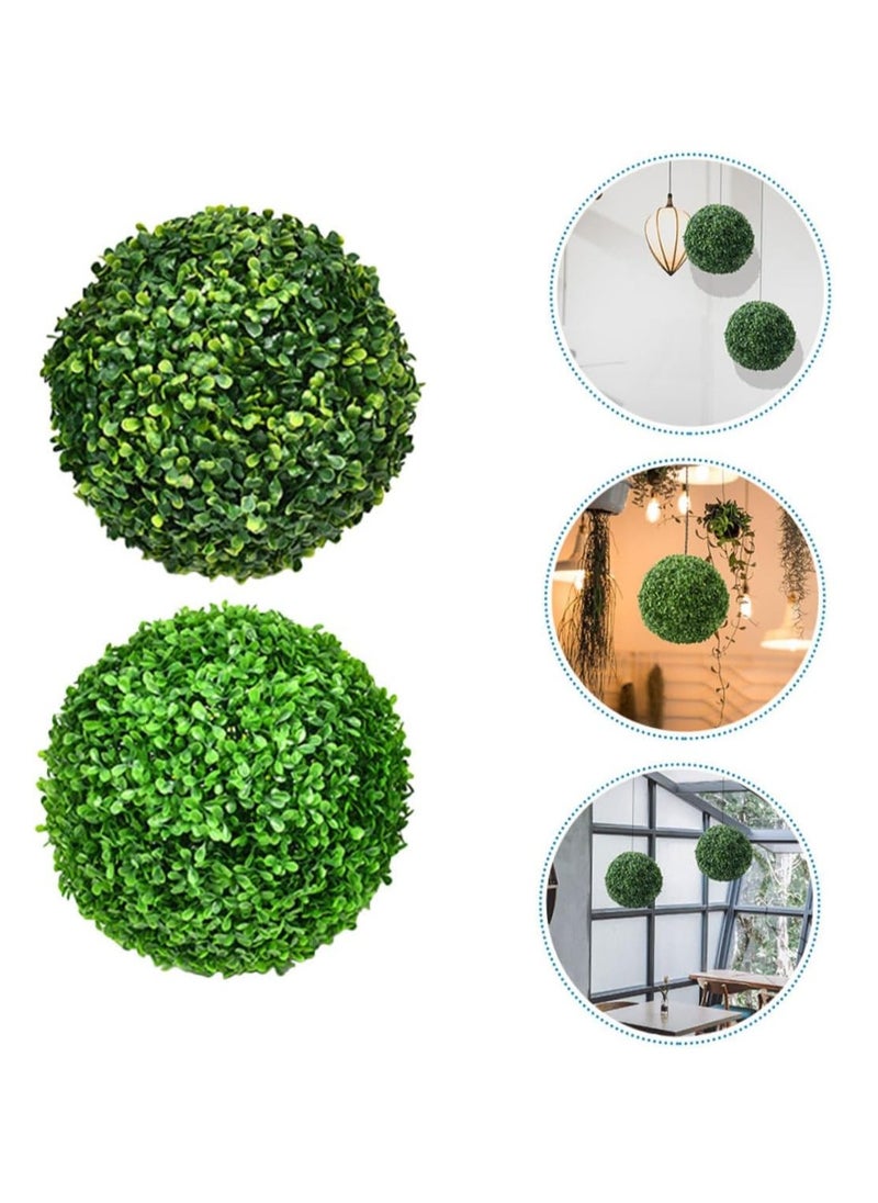 HOME TASTE Lifelike Boxwood Topiary Ball – 45cm Artificial Greenery for Indoor & Outdoor Decor!  - Image 3