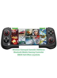 Wireless Gamepad GameSir X4Aileron Bluetooth Mobile Gaming Controller for Android with Hall Effect Joysticks-Split Design with Carrying Case-Play Diablo Immortal, Minecraft, Fortnite, Dead Trigger 2