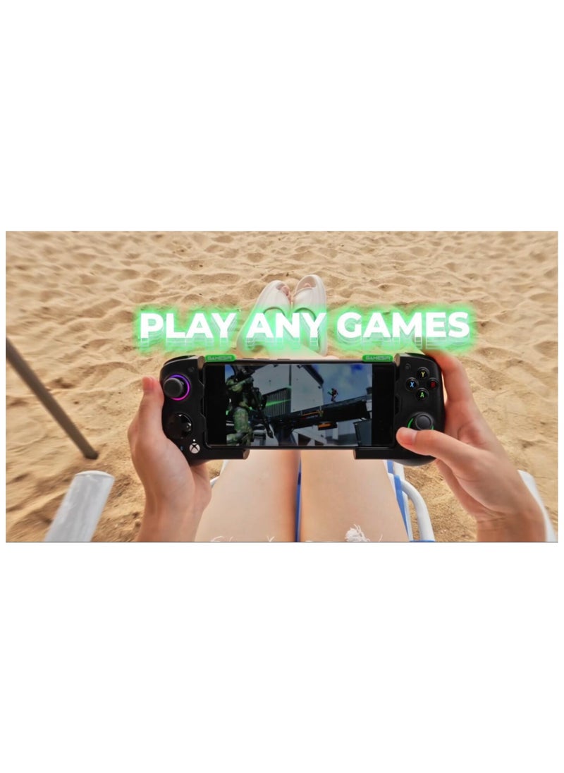 General - Wireless Gamepad GameSir X4Aileron Bluetooth Mobile Gaming Controller for Android with Hall Effect Joysticks-Split Design with Carrying Case-Play Diablo Immortal, Minecraft, Fortnite, Dead Trigger 2 - Image 1