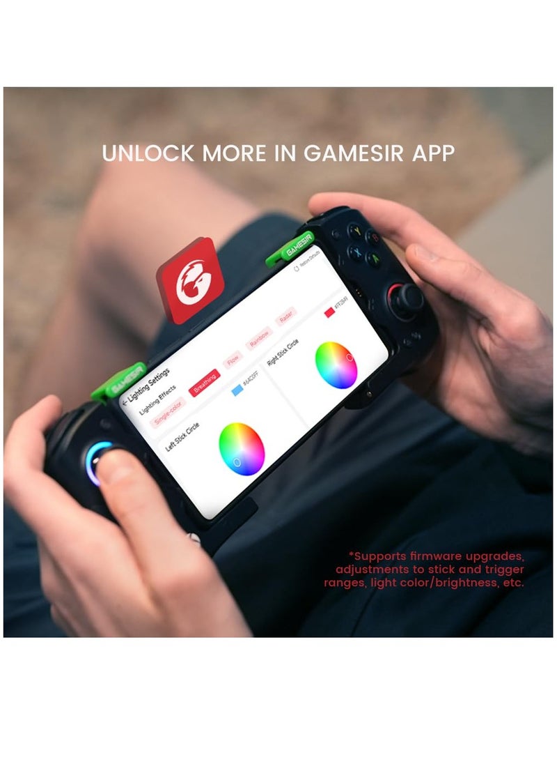 General - Wireless Gamepad GameSir X4Aileron Bluetooth Mobile Gaming Controller for Android with Hall Effect Joysticks-Split Design with Carrying Case-Play Diablo Immortal, Minecraft, Fortnite, Dead Trigger 2 - Image 1