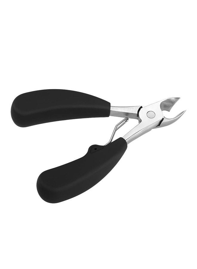 NIBEMINENT Stainless Steel Cuticle Nipper Black/Silver - Image 1