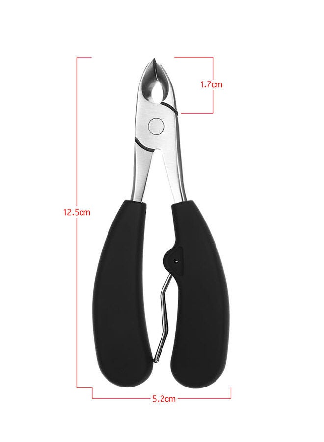 NIBEMINENT Stainless Steel Cuticle Nipper Black/Silver - Image 3