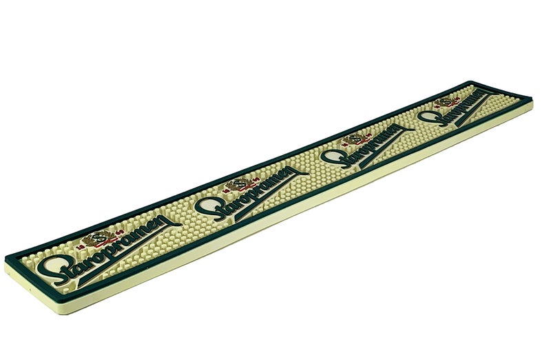 Staropramen Beer Professional Bartender Rail Spill Bar Mat