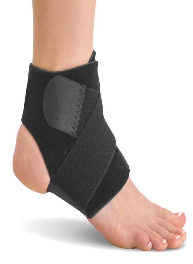 BraceAbility Neoprene Water-Resistant Ankle Brace | Compression Foot Wrap for Swimming, Running, Surfing, Diving, Exercise, Athletic Support & Protection, Sprains, Tendonitis and PTTD Pain (S/M) - Image 1