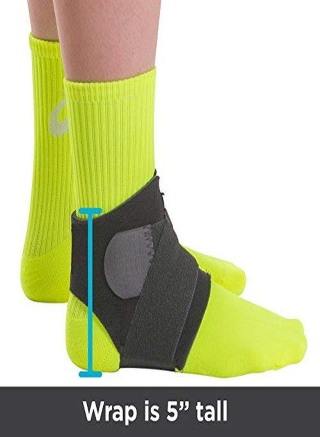 BraceAbility Neoprene Water-Resistant Ankle Brace | Compression Foot Wrap for Swimming, Running, Surfing, Diving, Exercise, Athletic Support & Protection, Sprains, Tendonitis and PTTD Pain (S/M) - Image 4