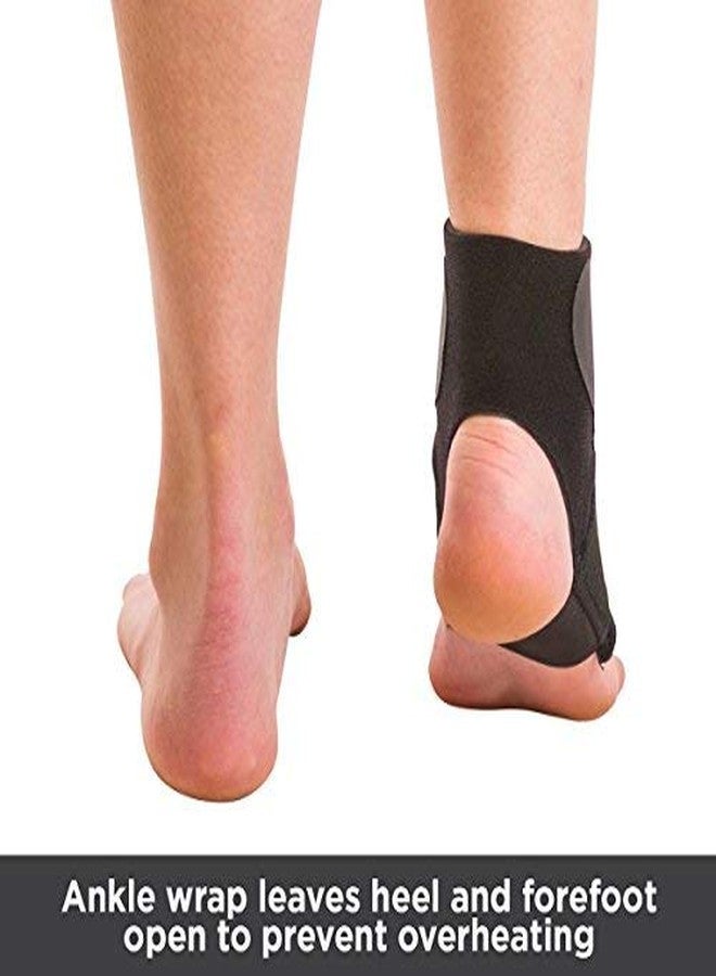 BraceAbility Neoprene Water-Resistant Ankle Brace | Compression Foot Wrap for Swimming, Running, Surfing, Diving, Exercise, Athletic Support & Protection, Sprains, Tendonitis and PTTD Pain (S/M) - Image 5