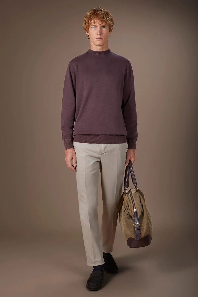 Doppelganger  Men's crew neck jumper - Mauve for Men | Best Price UAE
