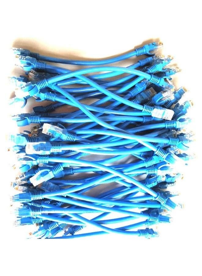 Super Class 5 Oxygen-free Copper Finished Product Network Jumper 0.2 0.3 0.5 0.8 1 1.5 2 2.5 3 6 M-Color:Six Types Of Blue-Line Length:0.5 M  - Image 3