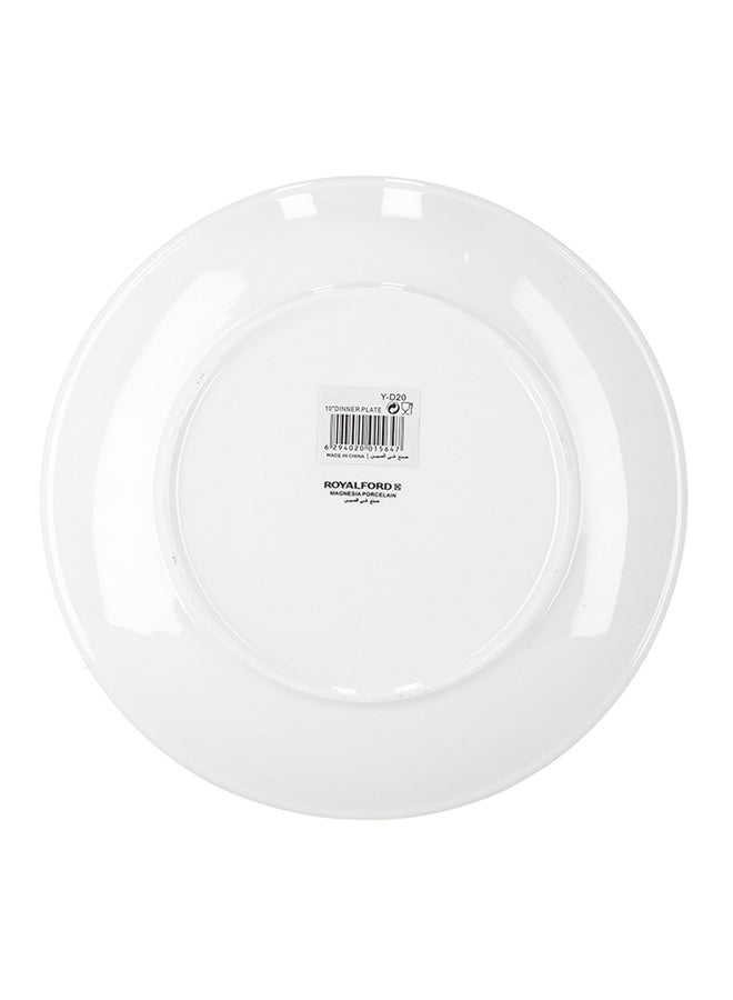 Royalford Magnesia Dinner Plate White 8inch - Image 2