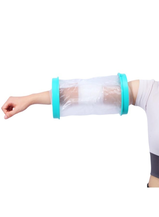Waterproof Cast Covers for Shower Adult and Child, Watertight Cast Protector for Arm Hand Wrist Finger Leg Knee Foot Ankle Thigh Elbow, Reusable Elastic Cast Bag for Bandage(Adult Elbow) - Image 1