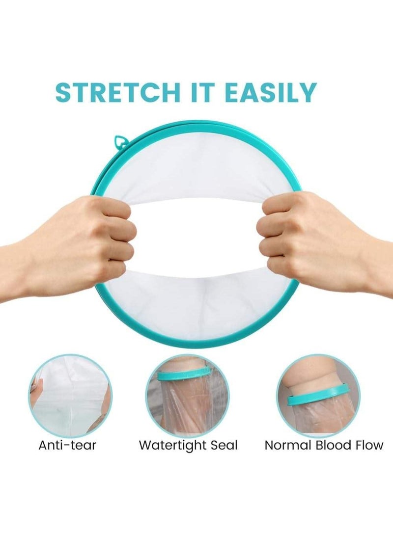 Waterproof Cast Covers for Shower Adult and Child, Watertight Cast Protector for Arm Hand Wrist Finger Leg Knee Foot Ankle Thigh Elbow, Reusable Elastic Cast Bag for Bandage(Adult Elbow) - Image 4