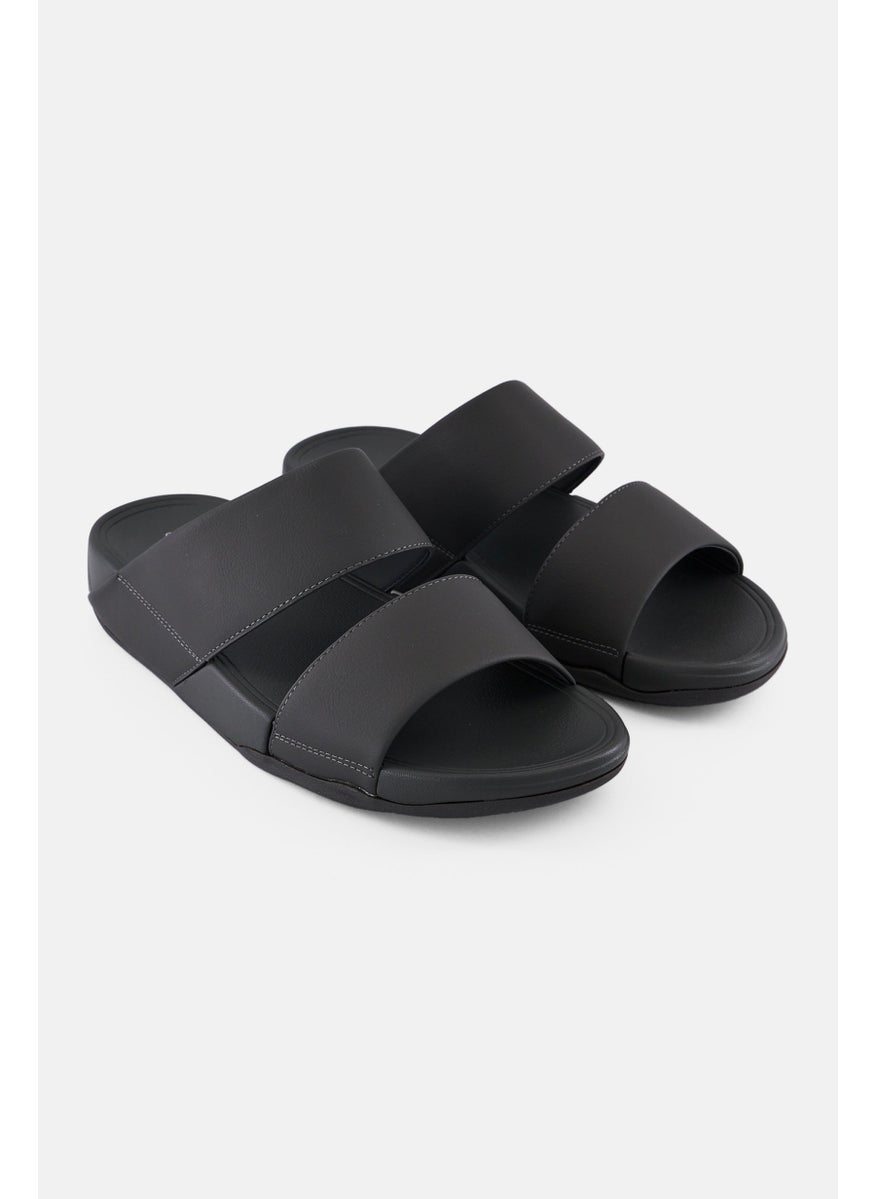 English Laundry Men Slip On Sandals, Dark Grey  - Image 1
