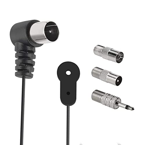 AEDIKO FM Antenna for Indoor Stereo Receiver 75 Ohm FM Radio Antenna with Adapter for FM Radio Bluetooth Stereo Receiver Music System Indoor Digital HD Radio - Image 2