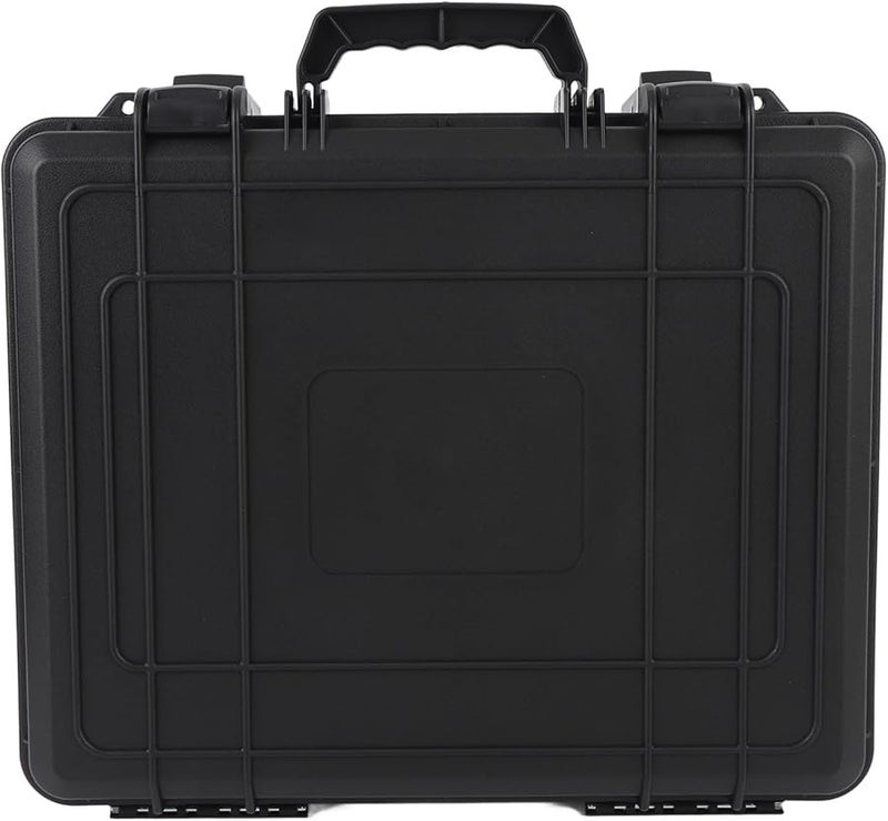 Black Hard Case Waterproof Protective Foam Lined Carrying Case for Camping Travel - Image 2