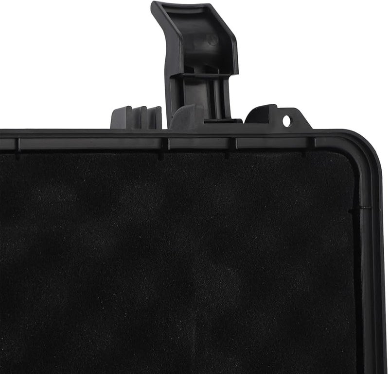 Black Hard Case Waterproof Protective Foam Lined Carrying Case for Camping Travel - Image 5