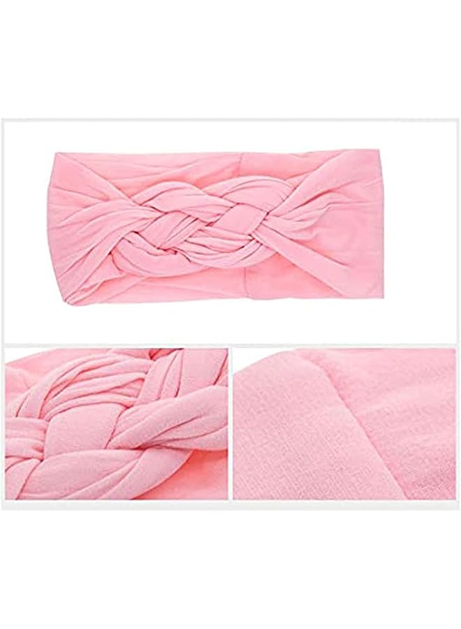KASTWAVE 10 Pcs Baby Knot Headband Twist Cross Hair Bands Soft Silk Stretchy Nylon Head Wrap For Newborn Infant Toddlers Girls - Image 3