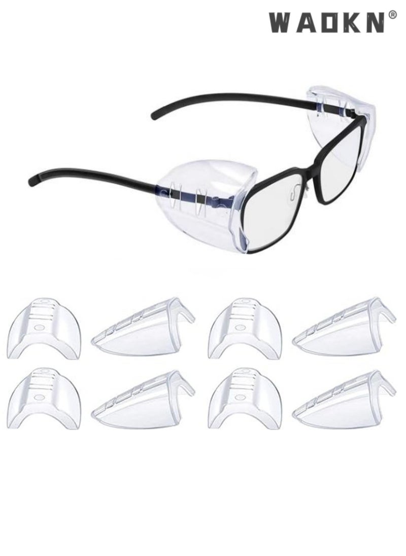 4 Pairs Safety Glasses Side Shields,Slip on Clear Side Shields,Fits Small to Medium Eyeglasses Frames Glasses Side Shields Eyeglasses Protect Side Shields - pzsku/ZCEE79F9D3E1E9ED9717FZ/45/_/1713343011/8f4716a3-6031-4d5f-a1f0-410254ade276