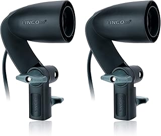 Linco LINCO Lincostore 2 Pcs Photography Studio AC Fire-Resistant Socket Light Stand Mount Umbrella Holder E26/E27 Mini  - Image 1