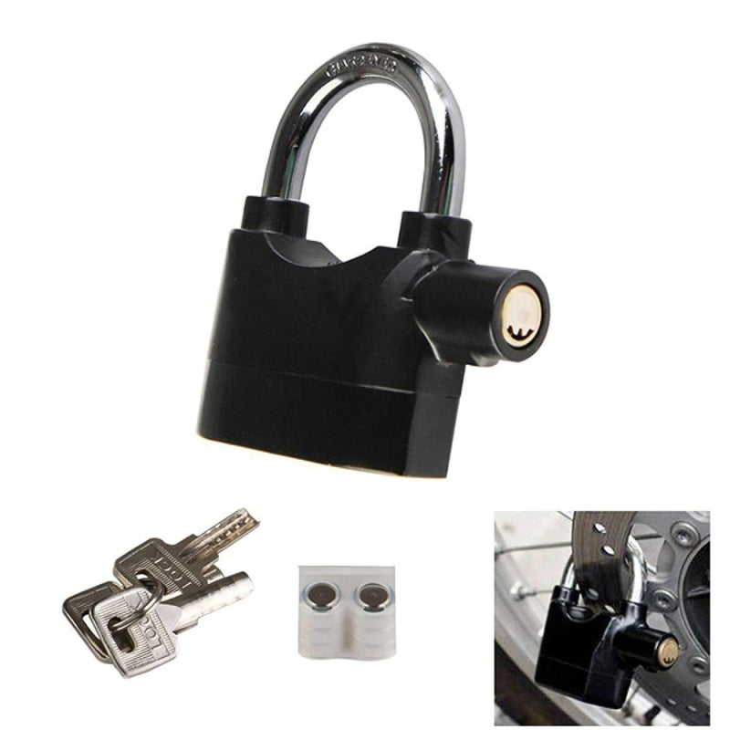 Krupalu Anti Theft System Security Pad Lock with Smart Alarm Lock Siren Motion Sensor for Home Office Cycle1PcBlack Zinc - Image 2