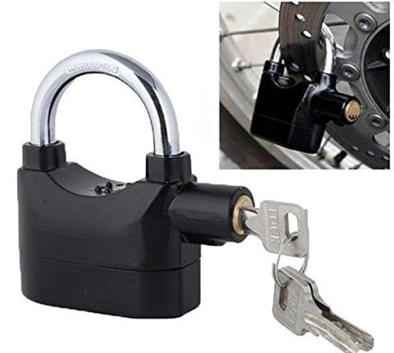 Krupalu Anti Theft System Security Pad Lock with Smart Alarm Lock Siren Motion Sensor for Home Office Cycle1PcBlack Zinc - Image 3