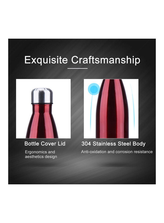NIBEMINENT Stainless Steel Vacuum Water Bottle Red  - Image 5