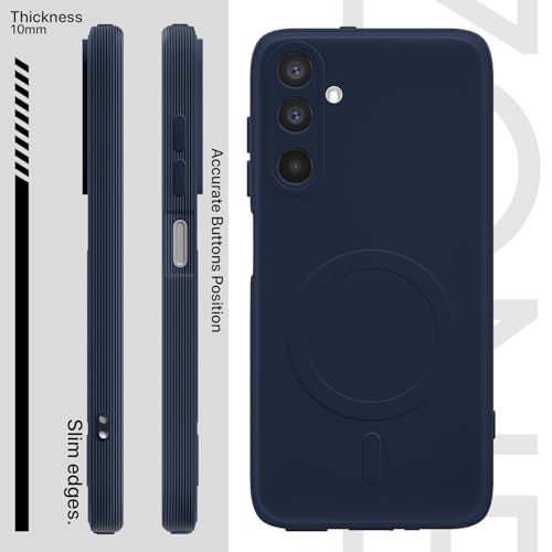 Pikkme Back Cover for Samsung Galaxy M17 5G / A17 5G / F17 5G Soft Matte Silicone Mag-Safe Design (Mag-Safe Not Support) Camera Protection | Slim Fit Bumper Cover (Blue) - Image 3