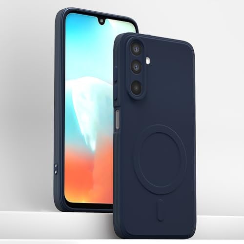 Pikkme Back Cover for Samsung Galaxy M17 5G / A17 5G / F17 5G Soft Matte Silicone Mag-Safe Design (Mag-Safe Not Support) Camera Protection | Slim Fit Bumper Cover (Blue) - Image 2