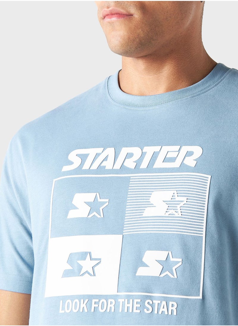STARTER Graphic Print Crew Neck T-Shirt  - Image 3