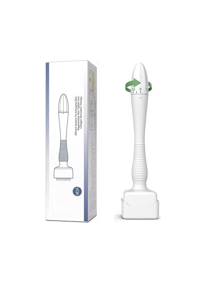 Generic - ZHUOAI 140 Titanium Adjustable Microneedling Derma Stamp, - Image 1