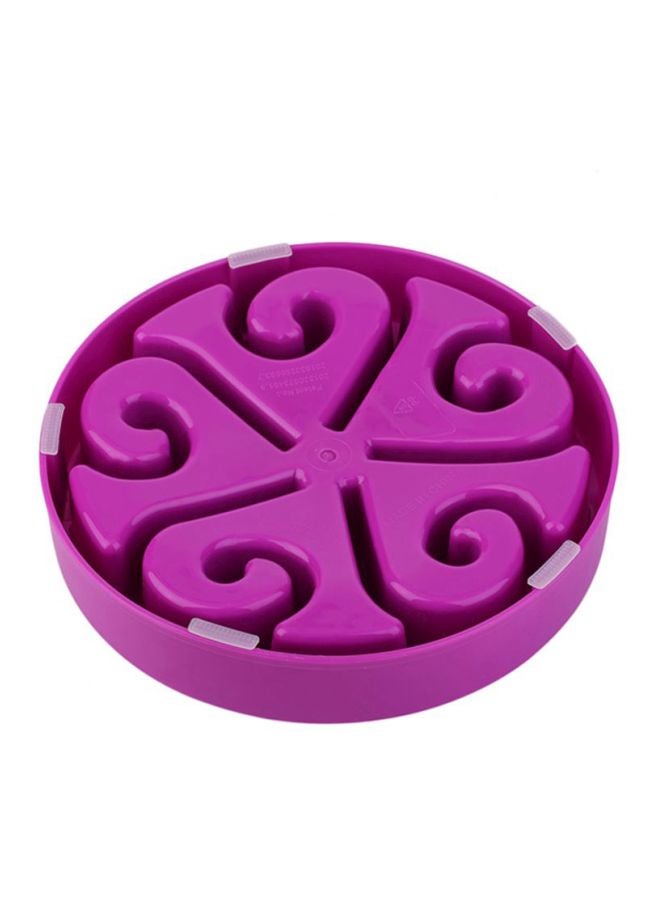 Anti-Choking Pets Feeder Bowl Purple - Image 4