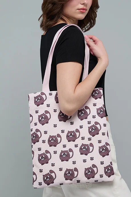أر أند بي Printed Canvas Shoulder Bag