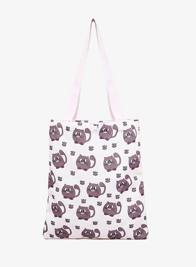 أر أند بي Printed Canvas Shoulder Bag