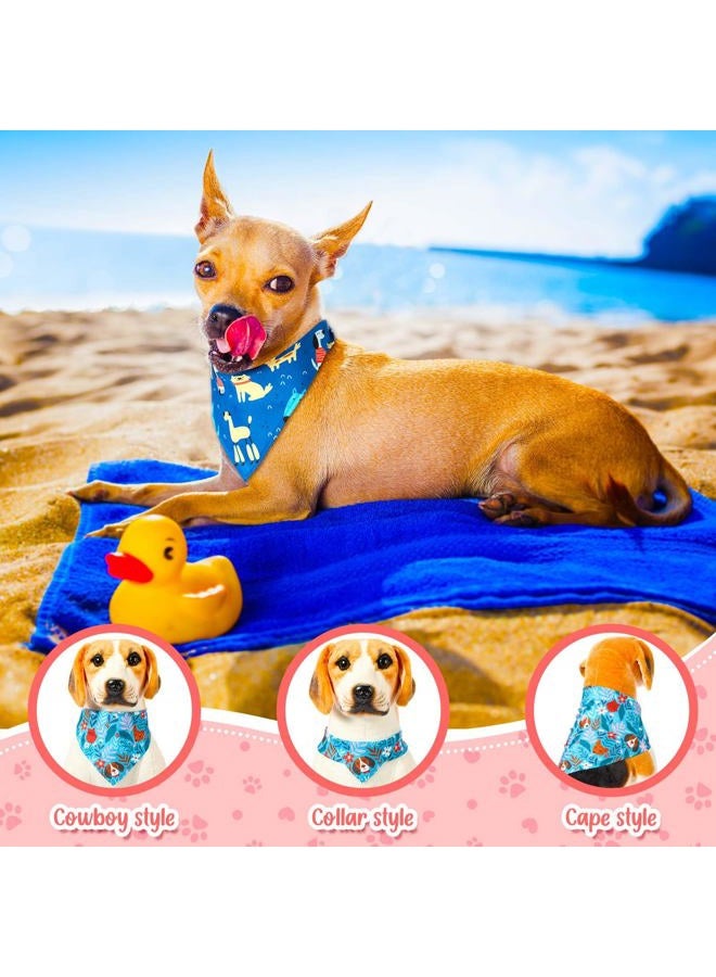 Bulyoou 120 Pcs Paw Dog Bandanas Bulk Bone Bandanas Pet Triangle Scarf Adjustable Holiday Costume Neckerchief Dog Handkerchiefs Summer Scarf Cute Bibs for Small and Medium Pet - Image 4
