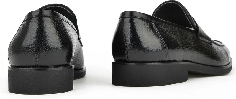 زيا , Men's Genuine Leather Shoes 141145Z315 Black