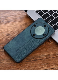 Color Fans For Honor X9b 5G Case PU Leather Coated TPU Drop-proof Smart Phone Cover Green  - Image 3