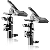 EMART EMART Photo Video Studio Heavy Duty Metal Clamp Holder with 5/8" Light Stand Attachment and Umbrella Reflector Holder - - Image 1