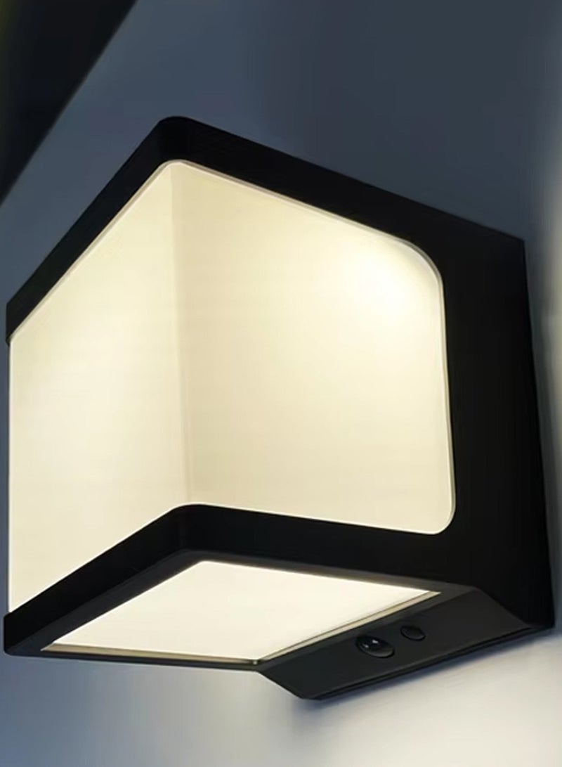 سانكس مصابيح سياج شمسية من Sunex خارجية، إضاءة حائط حديثة، مصابيح خارجية مقاومة للماء تعمل بالطاقة الشمسية تعمل تلقائيًا/تتوقف، مصابيح حائط زخرفية تعمل بالطاقة الشمسية للاستخدام في الهواء الطلق والفناء والسياج والحديقة - Image 1