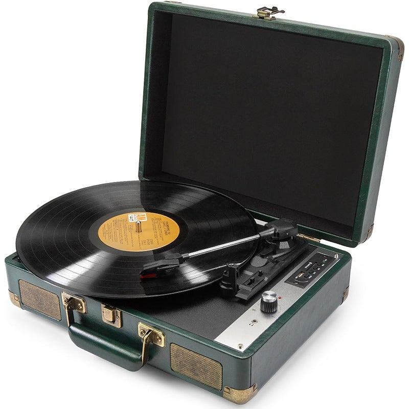Retro Vinyl Record Player Bluetooth Speaker Gramophone Living Room Decoration Antique-Style Home European-Style Gift Vinyl - Image 3