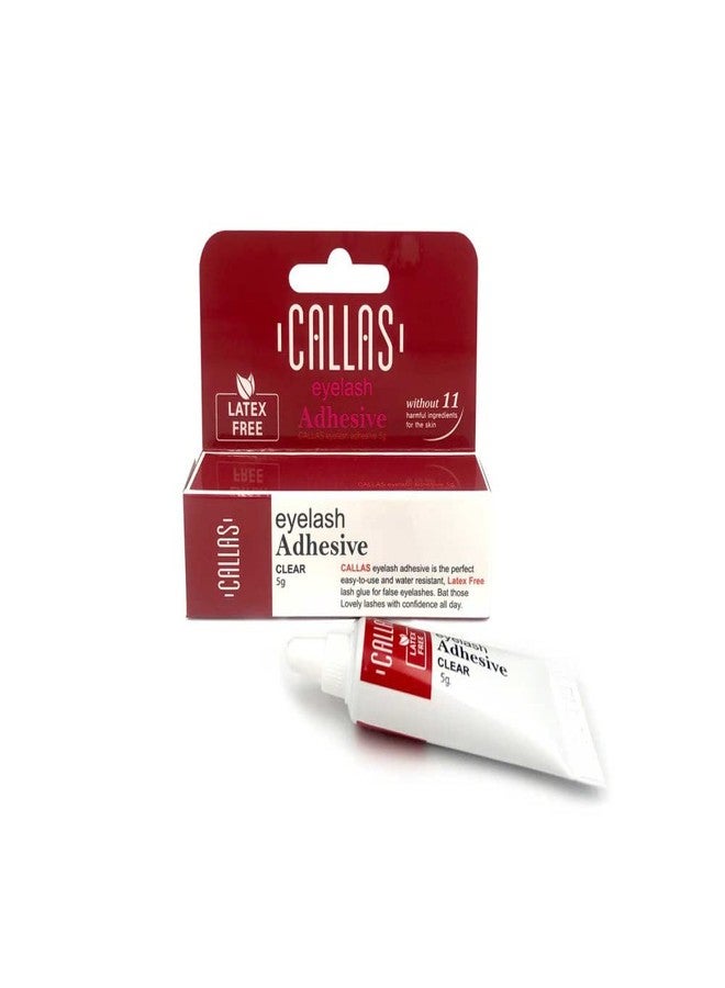 CALLAS Eyelash Glue, Latex Free Adhesive Lash Glue for False Eyelashes, Hold Strong, Waterproof, Easy to Use Callas Clear Adhesive (Clear 5g x 2 Packs) - Image 5