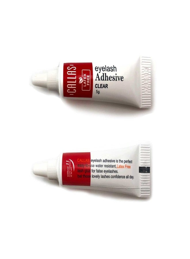 CALLAS Eyelash Glue, Latex Free Adhesive Lash Glue for False Eyelashes, Hold Strong, Waterproof, Easy to Use Callas Clear Adhesive (Clear 5g x 2 Packs) - Image 4
