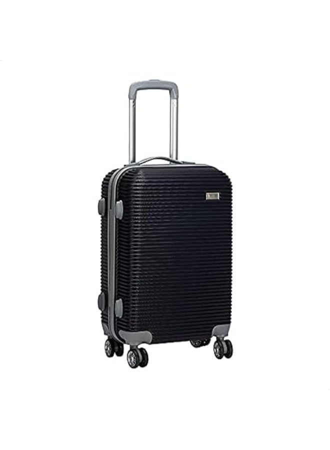 حقيبة سفر مخططة بعجلات دوارة 360° – تصميم عملي متين للحركة السلسة أثناء السفر - Image 3