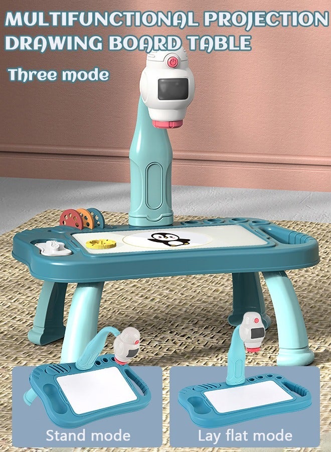 جرويك طاولة رسم بروجكتور للأطفال، مجموعة لوحة طاولة الرسم، ألعاب رسم تعليمية، لعبة جهاز عرض التتبع والرسم، لوحة رسم ذكية، جهاز عرض فني للأطفال - Image 2