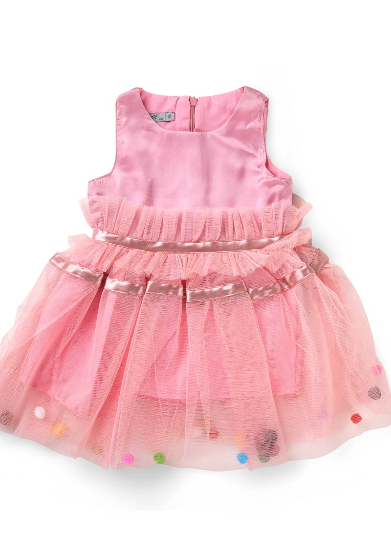 BEBO Girls Dress Pink  - Image 1