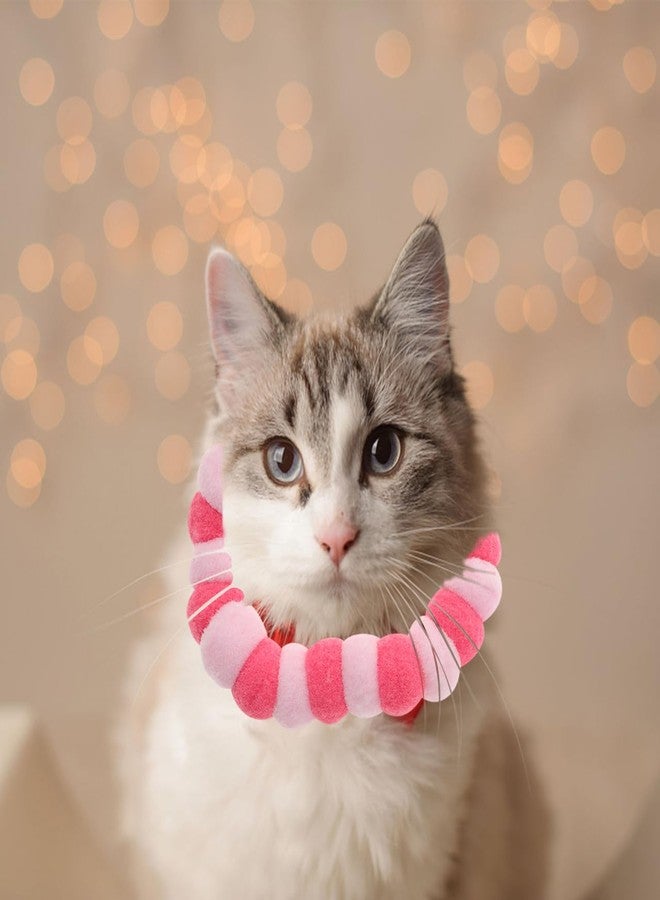 Balacoo 4 Pcs Pet Collar & Necklace Set - Dog & Cat Collar Accessories - Custom Collars - Pom Pom & Beaded Elastic Rope - Assorted Colors - 55x55cm - Image 4