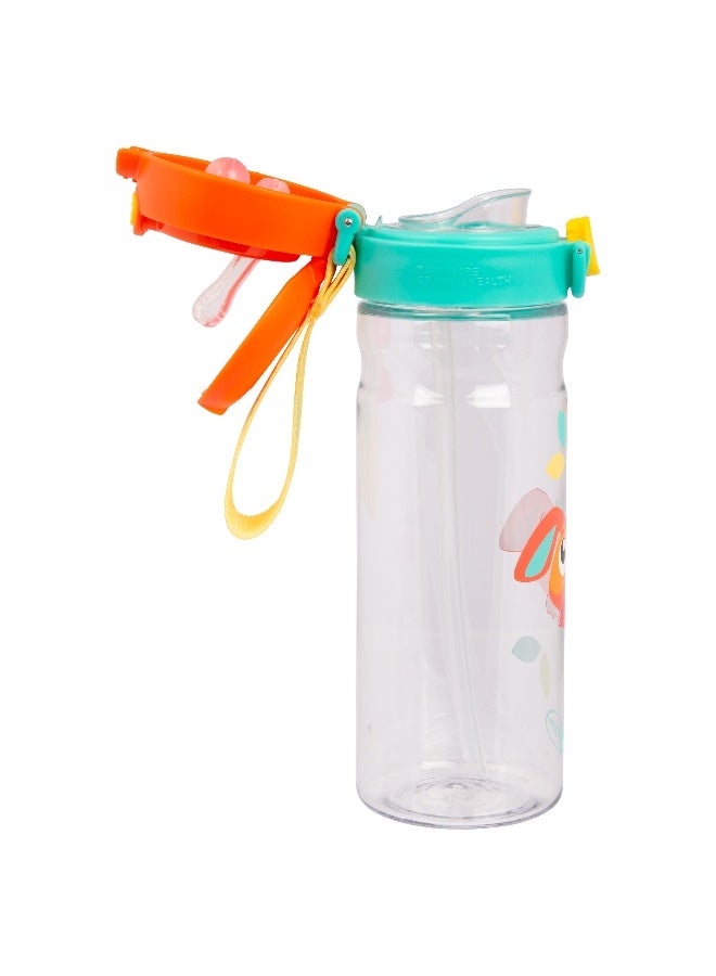 Playgro Penny FlipSip 2-in-1 Kids Water Bottle with Straw & Spout, Flip-Top Leak-Resistant Lid, BPA-Free Reusable Drinking Bottle for Toddlers & Kids - Image 2