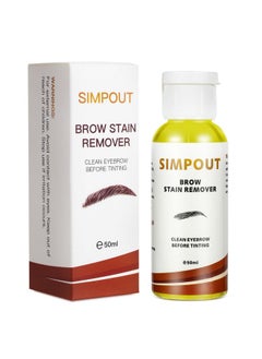 Henna Brow Stain Remover Deep Cleansing Eyebrows Softly Removes Oils From The Skin Around The Eyebrows 50Ml