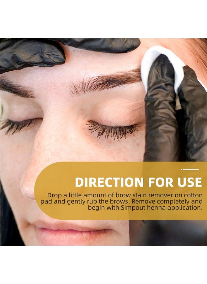Simpout Henna Brow Stain Remover Deep Cleansing Eyebrows Softly Removes Oils From The Skin Around The Eyebrows 50Ml  - Image 2