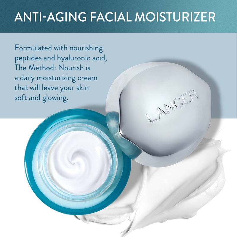 Lancer Skincare The Method: Nourish Womenâ€™s Anti-Aging Moisturizer with Hyaluronic Acid, Daily Face Moisturizer, Oily or Congested Skin - Image 2