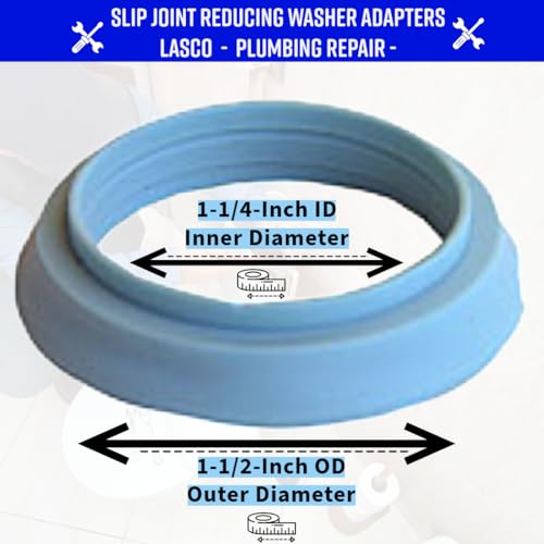 LASCO 02-2297 Vinyl 1-1/2 X 1-1/4-Inch Solution Slip Joint Reducing Washers - Image 3